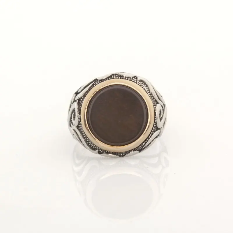 

925 Sterling Agate Stone Silver Ring Fashion Turkish Premium Quality Handmade Jawelery