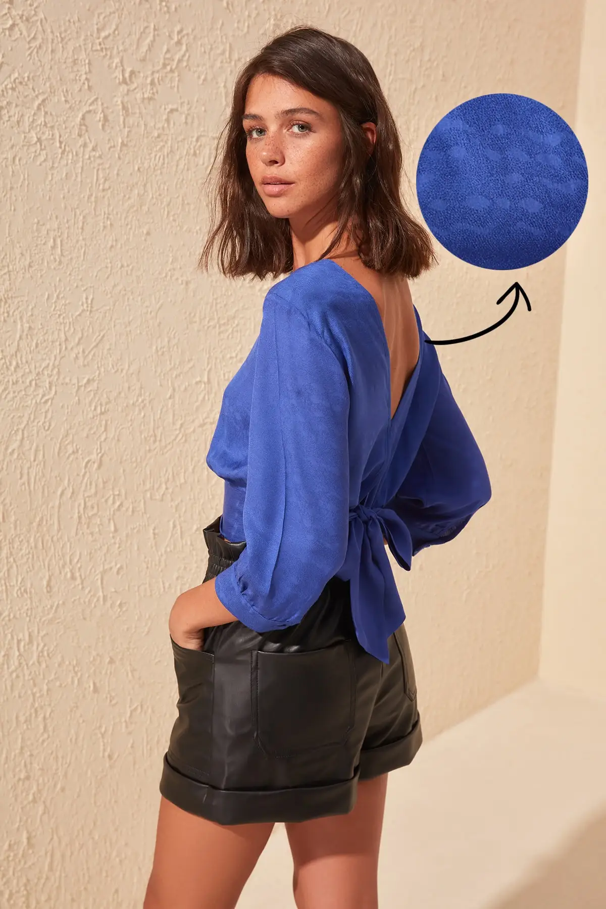 Блузка из жаккардовой ткани TWOSS20BZ0509|Блузки| |