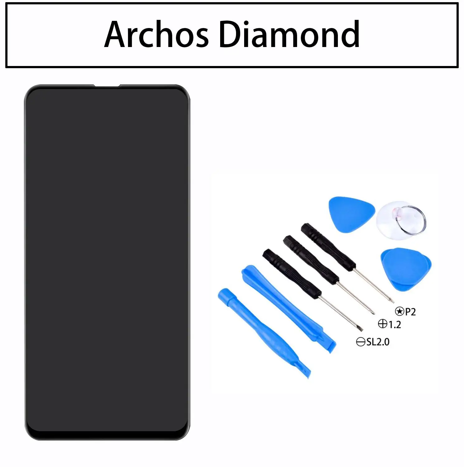 Pantalla LCD de 6,39 pulgadas para Archos Diamond, montaje de digitalizador de pantalla t&aacute;ctil con herramientas, Original, nuevo-0