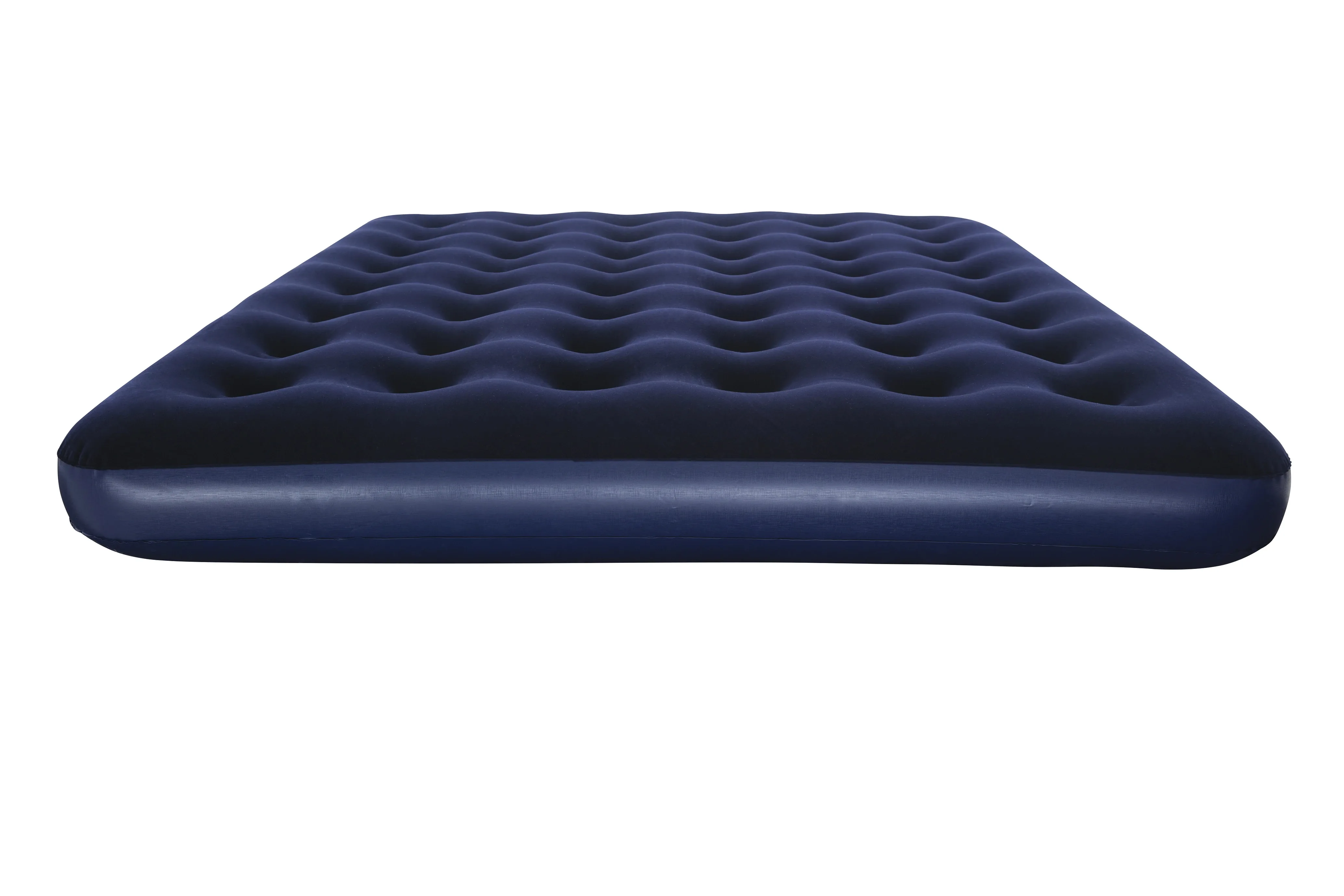 Матрас надувной двухместный флокированный 203x152x22 см синий Bestway Queen арт. 67003 | Мебель