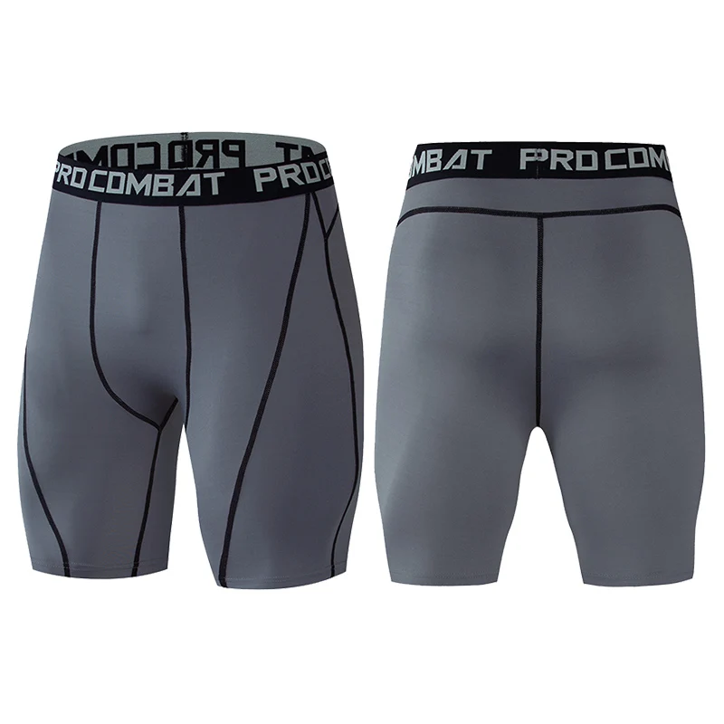 

Men Bodybuilding Shorts Fitness Workout Inseam Gym Knickers Male Muscle Alive Elastic Compression Tights Skinny Leggins Hombre