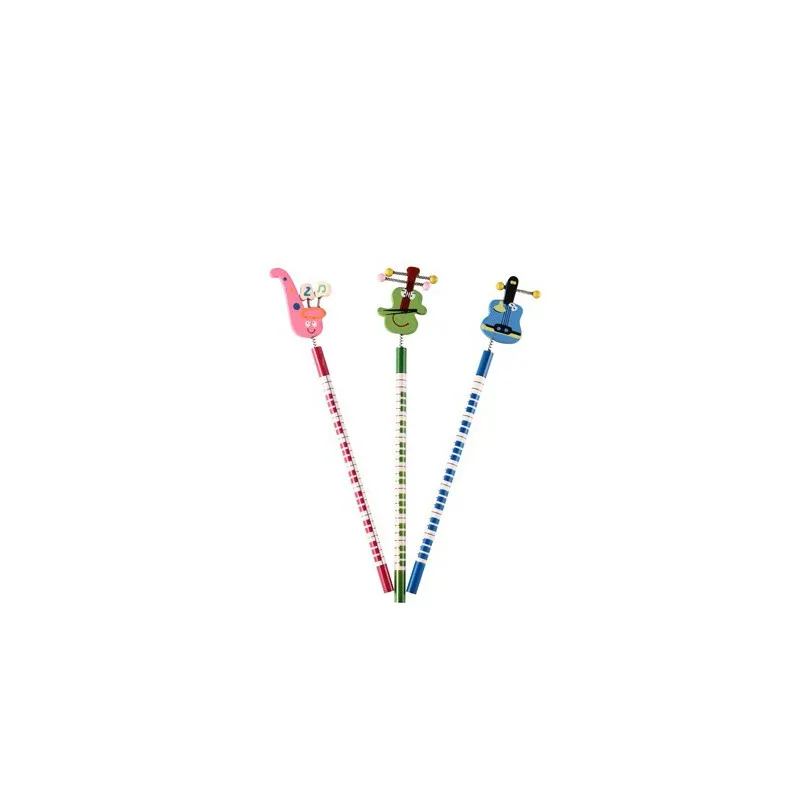 Деревянный карандаш с забавными деталями подарки свадебные воспоминания