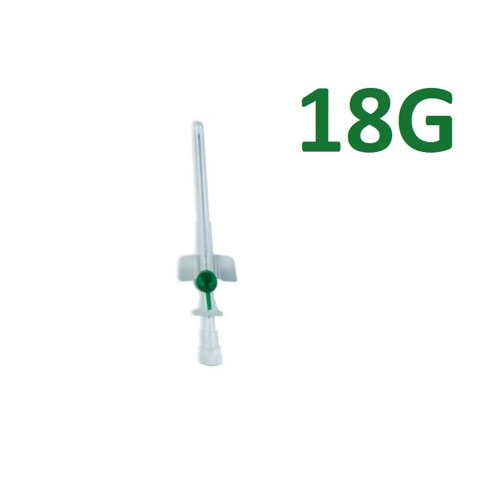 18 Gauge (18G) IV Catheter with Wings and Injection Port, Intravenous Cannula, IV Catheters for Animals, IV Administration