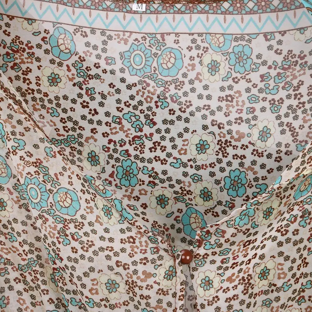 Женские шифоновые вечерние платья Boho длинное пляжное макси-платье с v-образным