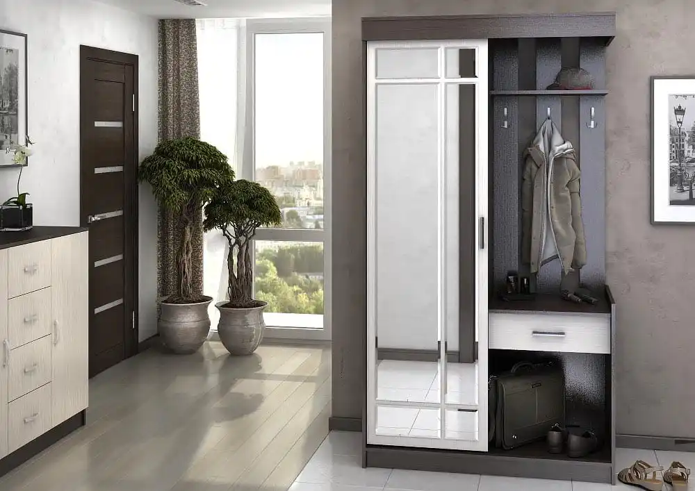 Набор мебели для прихожей Стендмебель &quotПарма&quot (Ясень шимо светлый