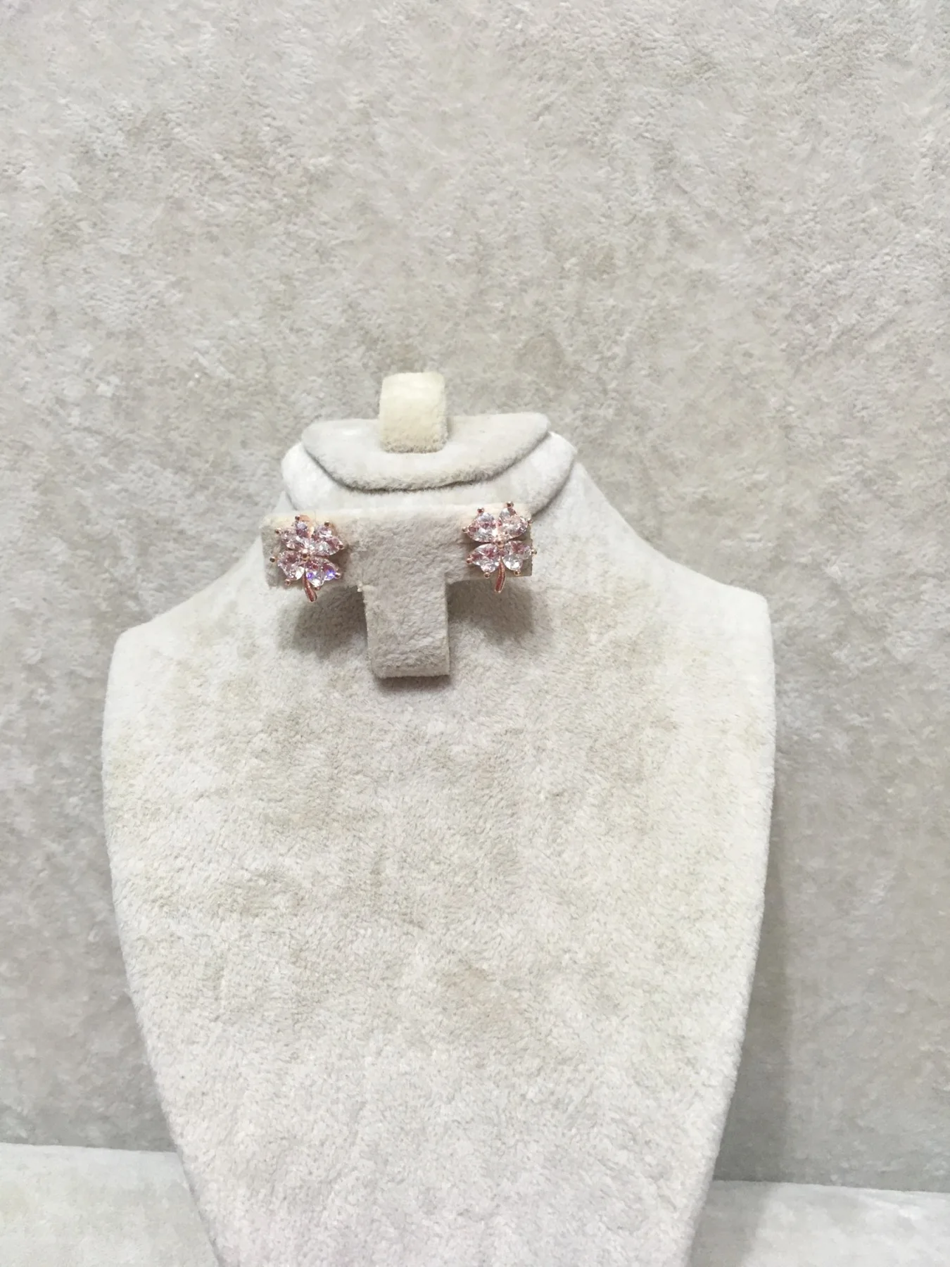 

925 Sterling Silver Fine Jewelry Four-leaf Clover Original Earrings Clover Shape Flower Crystal Earrings For Women Elegance