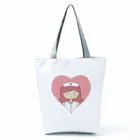 Женская сумка-тоут с мультяшным принтом, для путешествий