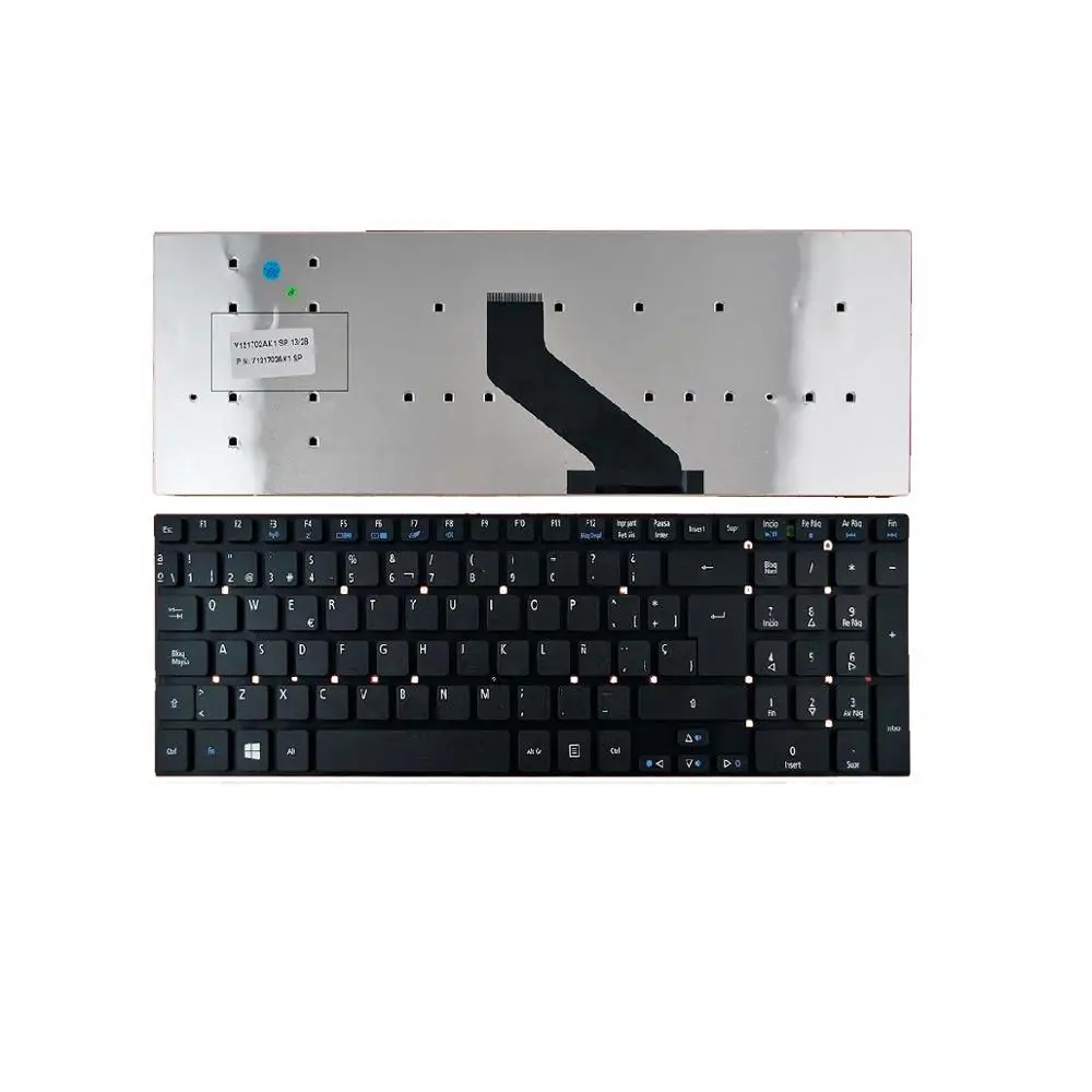 Совместимая клавиатура для ноутбука acer Aspire E1 570G испанский без рамки
