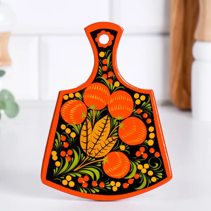 Доска разделочная Лимонница хохлома |