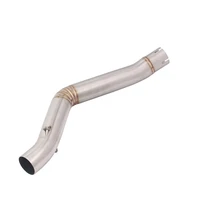 slip on motorcycle exhaust mid connect pipe delete catalyst stainless steel exhaust system for benelli leoncino 500