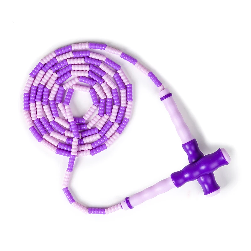 

Bamboo Jump Rope Kids Non-slip Handle Skipping Rope Exercise Fitness Sports Tool Hard Bead Rope Skipping Bodybuilding