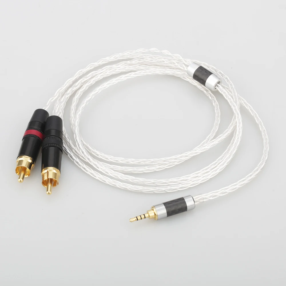 

New Audiocrast HC022 Hifi 2.5mm TRRS Balanced to 2 RCA Male Cable For Astell&Kern AK100II,AK120II,AK240, AK380,AK320,DP-X1