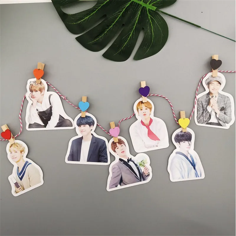 Kpop стикер подвесной декор с флагами Bangtanes мальчиков Kpop наклейка s Pack Festa мальчик с Luv jiminn J-HOPE RM JUNGKOOK подписи