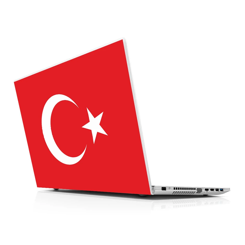 Наклейка с турецким флагом универсальная наклейка для ноутбука 13 14 15 6 16 17 19