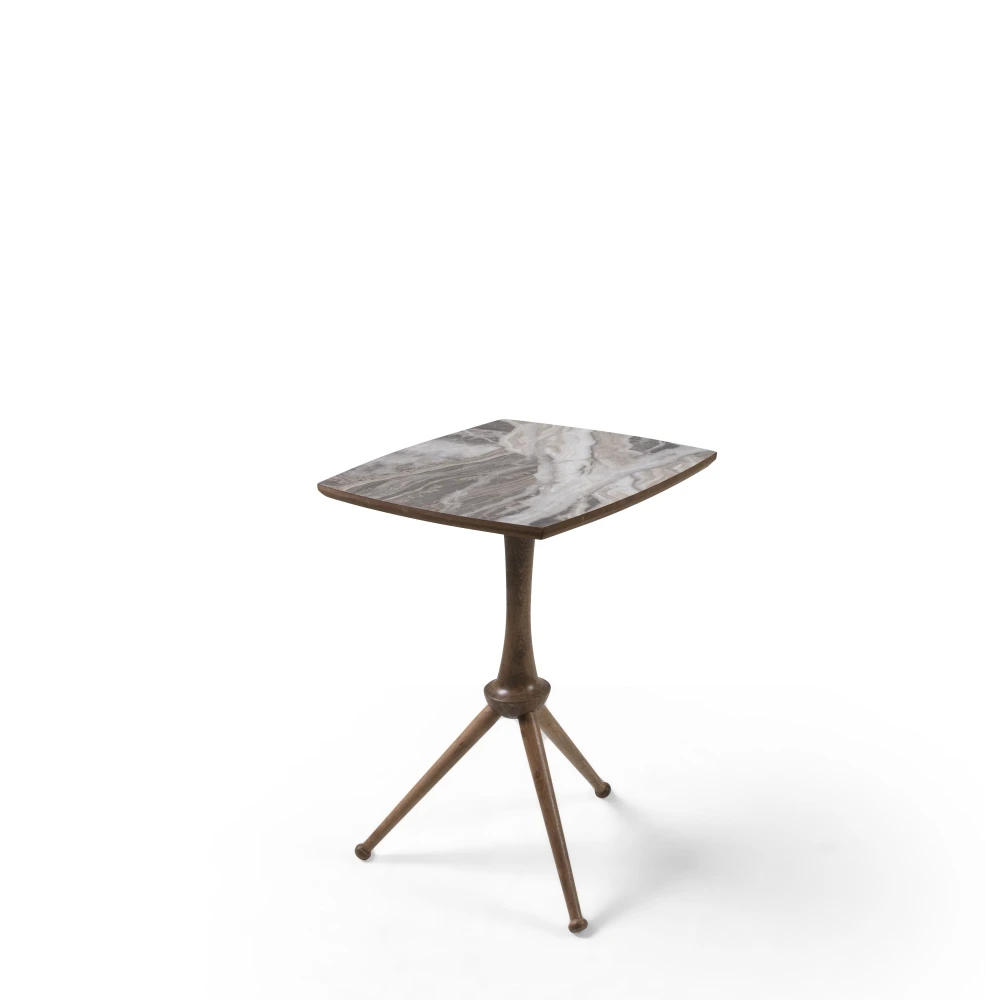 

Vazo Side Table Four Different Patterns Top Surface MDF Solid Wood Legs Modern Design Easy to Assemble For Dining and Living Roo