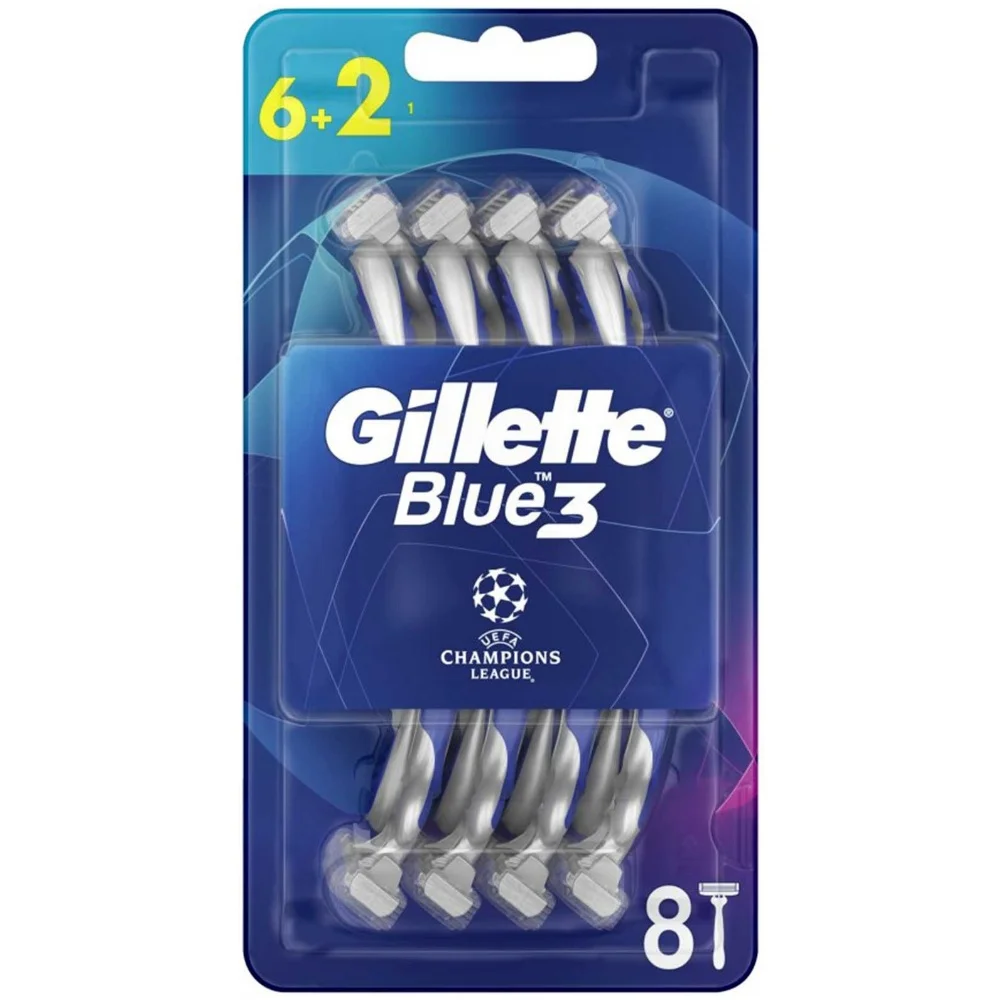 

Blue3 Champions League Disposable Razor - 8 Pcs in 1 Pack