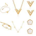 Комплект из серег и колье, из нержавеющей стали