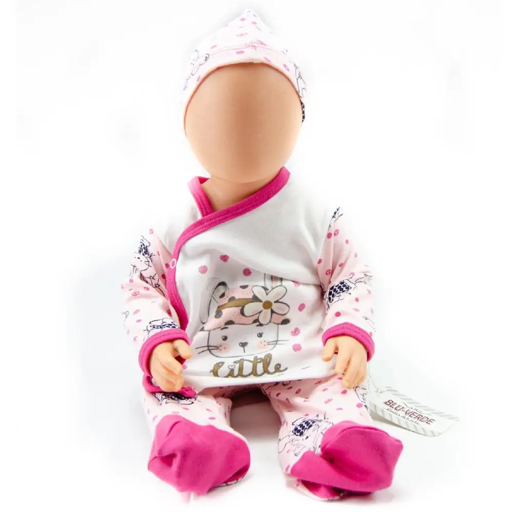 Одежда для новорожденных и маленьких девочек комплект из 3 предметов весенне