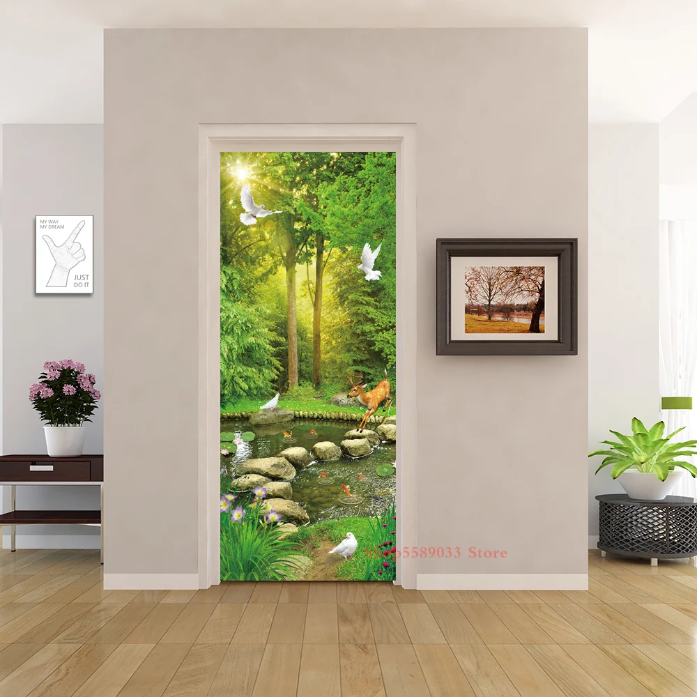 

Виниловые обои пейзаж для двери