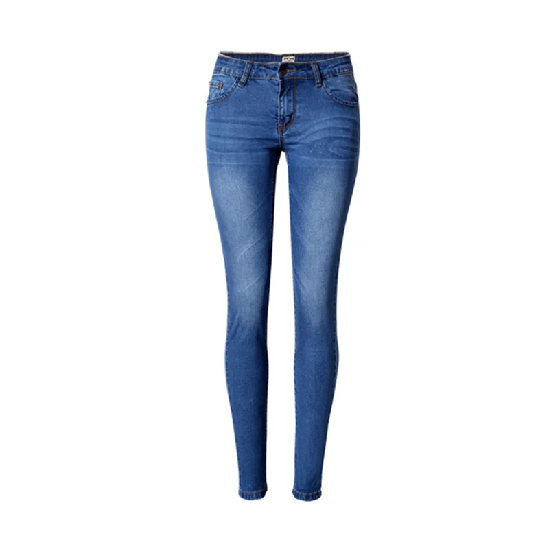 

Low waist skinny straight 91-99% cotton denim pencil trousers spring autumn street hipster all-match mom denim pants female J108
