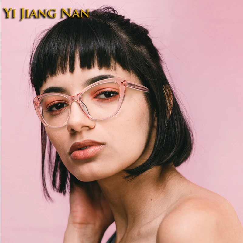 Женские очки оптические с прозрачными линзами из ацетата|Женские кадры| |