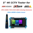 IPC-тестер IPC5100Plus 4K AHD TVI CVI CVBS IPC-камера с поддержкой камеры hikvision Dahua