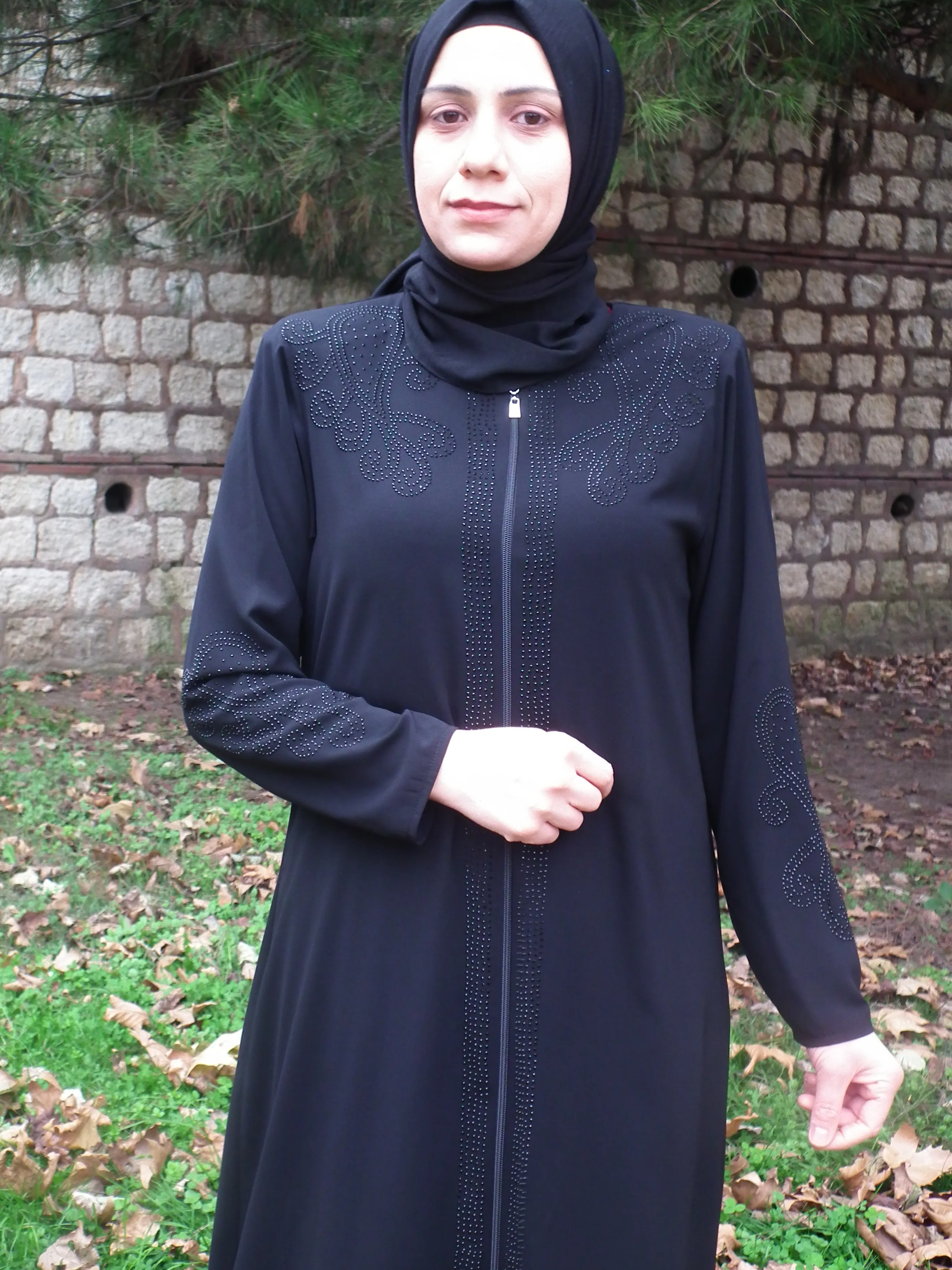 

Abaya мусульманская женская одежда хиджаб модный элегантный осенне-летний