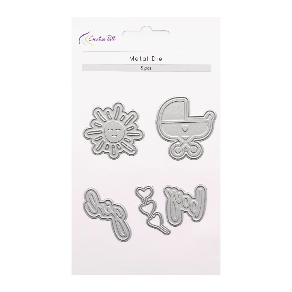 

Creative Path Metal Cutting Dies Slimline Stencils Embellishments Crafts For Scrapbooking Cardmaking Journaling Decorations