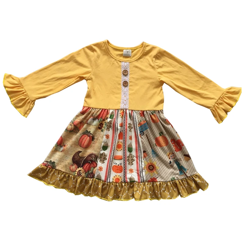 Новый стиль Оптовая продажа Эксклюзивная детская одежда Платье для девочек с