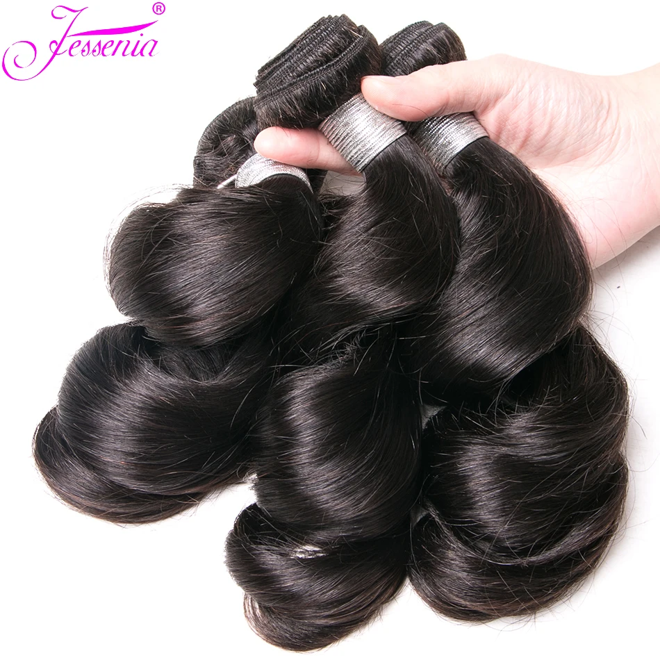 Пряди человеческих волос с свободными волнами 1/3/4 лот 100% 12A перуанские пряди Remy