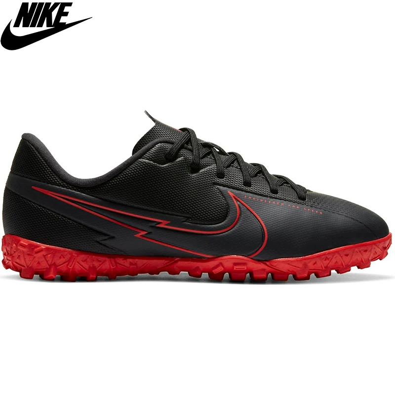 Оригинальный Nike Jr. Mercurial Vapor 13 Academy Tf унисекс черный искусственной травой Футбол