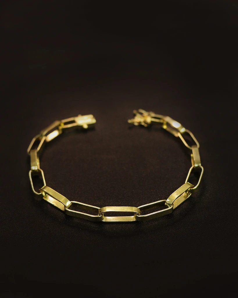

CARTIER LONG 5MM Old Coin Bracelet Identical to 18K Gold (Eternal Guarantee in Color) Does not peel, does not darken