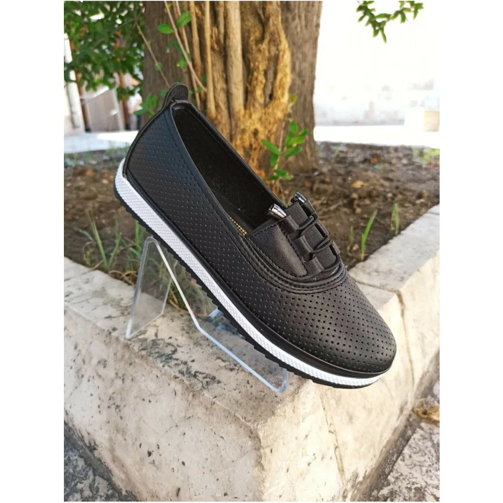 

Black Orthopedic Women's Shoes Daily Comfortable Use Quality English Made With Rubber Shoes HBCV000000ERG26