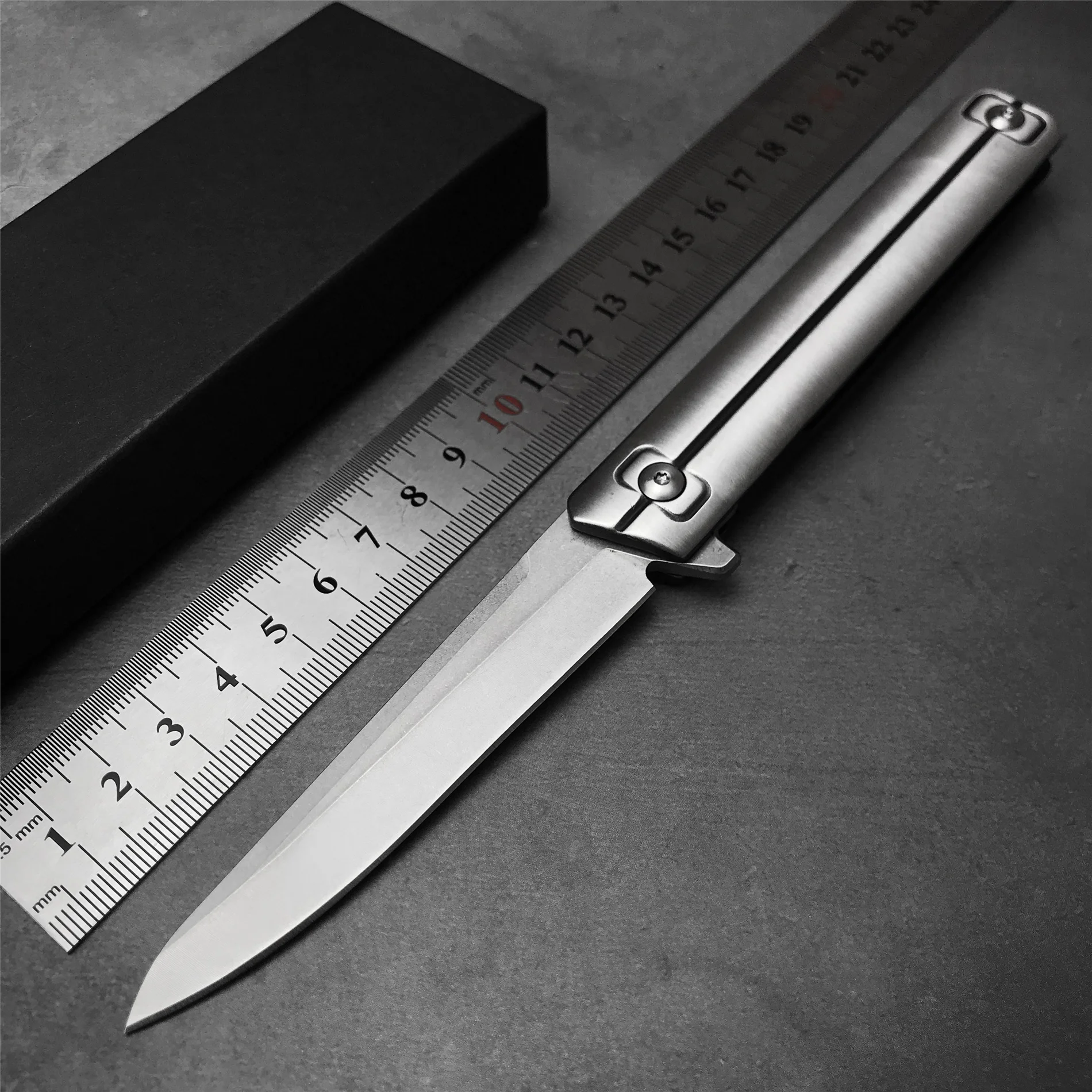 

Military Bearing Folding Knife High Quality All Steel Outdoor Self-defense Tactical Rescue Knife Camping Hunting Utility Tool