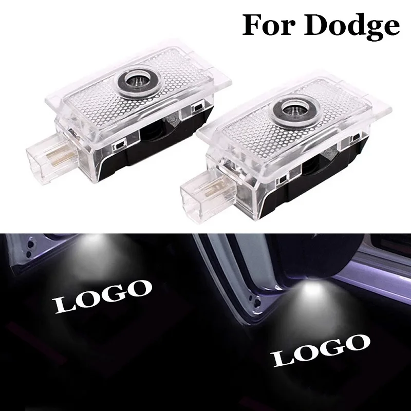 

LED Car Door Logo Light Projector For Dodge Challenger SRT Demon Scat Pack Charger Emblem Ghost Shadow Welcome Light Accessories