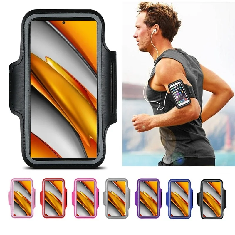 Спорт держатель для телефона на руку чехол бега сумка Poco F3 GT X3 NFC Pro F1 F2 M2 M3 5G |