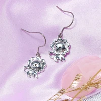 drop earrings for women girls animal lovers enamel titanium animal lion for birthday christmas earring jewelry gifts