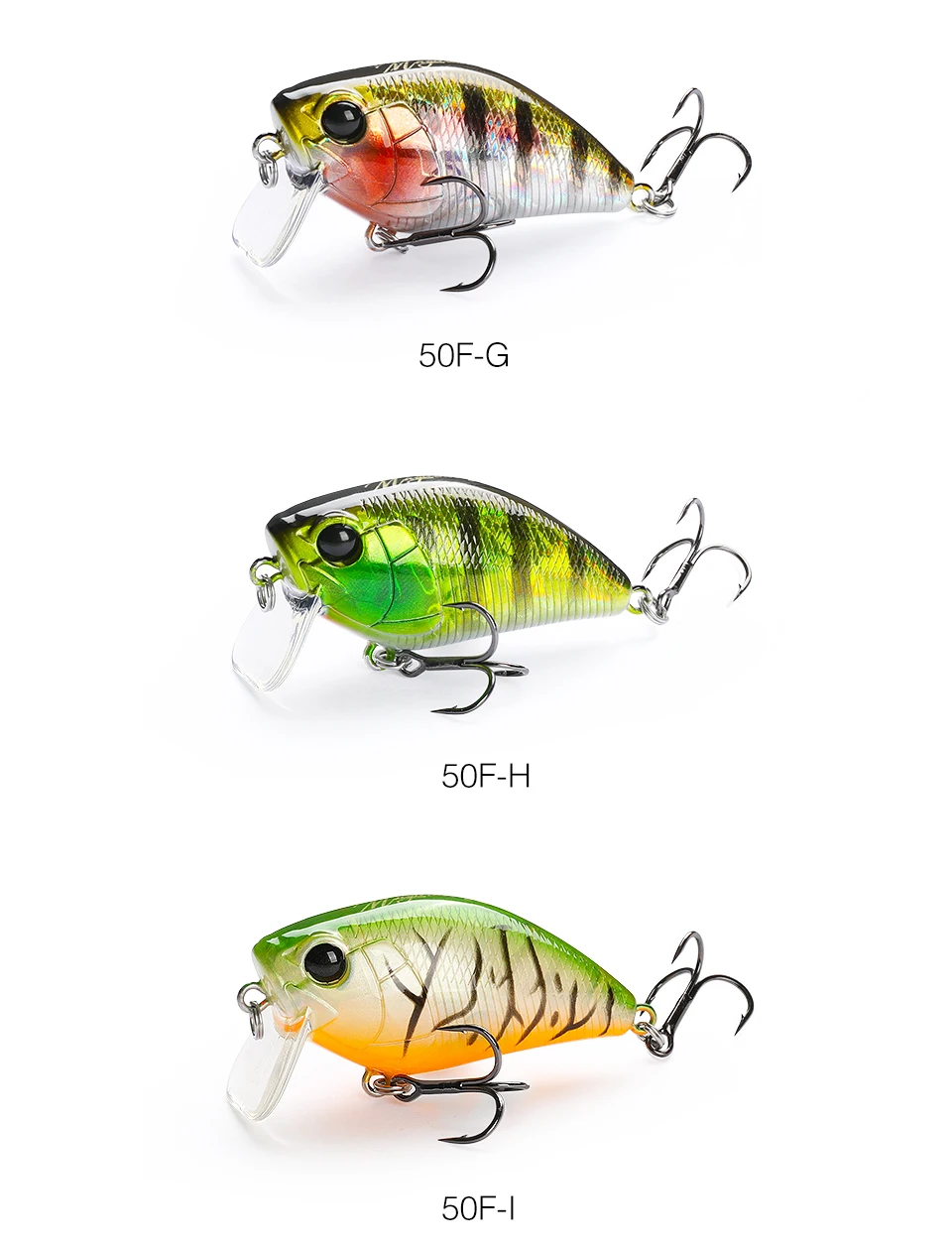 ¡Explore el mundo vibrante de la pesca con estos coloridos diseños de cebo!