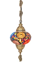 ottoman authentic mosaic single ceiling pendant lamp chandelier night light purple ceiling tek