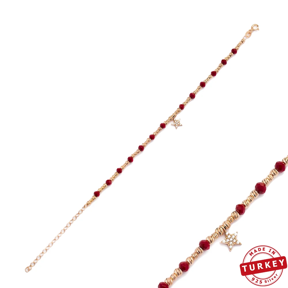 Браслет из серебра и 925 пробы с жемчугом звездой|Гибкие жесткие браслеты| |