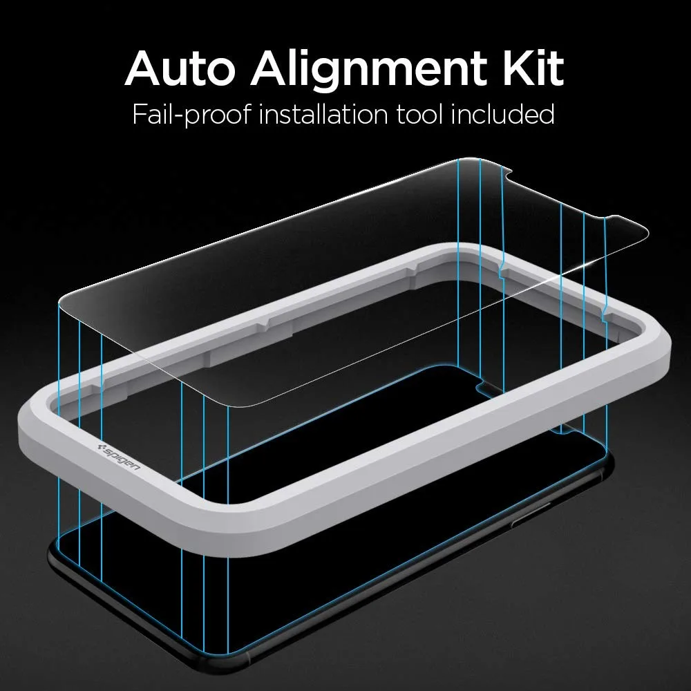 Защитное стекло Spigen Align Glas.tR 2 pack (AGL00101) для iPhone 11/XR (Clear)|Защитные стёкла и плёнки