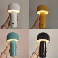 italian mushroom lamp portable wireless touch rechargeable table lamp usb desk lamp desktop decoration bedroom night light