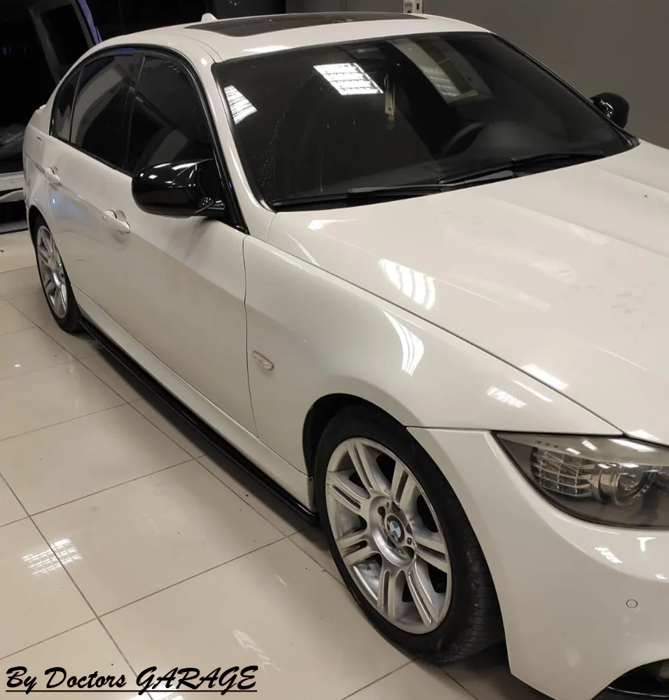 Чехол для зеркала летучая мышь BMW 3 серии E90 2008 2009 2010 2011 глянцевые черные крылья