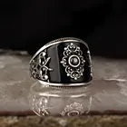 Оникс драгоценный камень 925 пробы серебро мужское кольцо