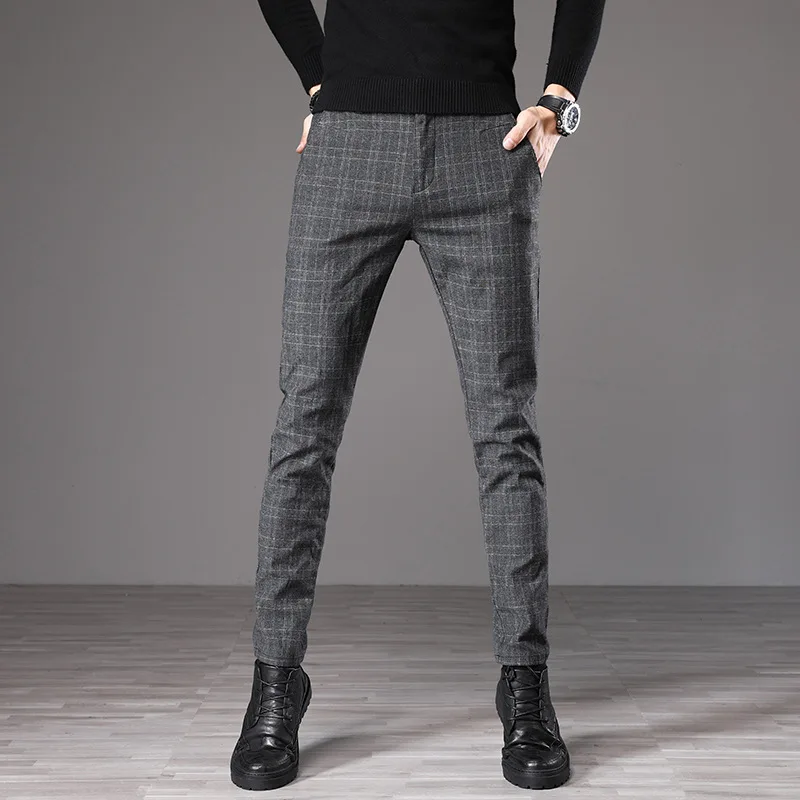 

Men's casual trousers Slim straight type All seasons business negotiation British style