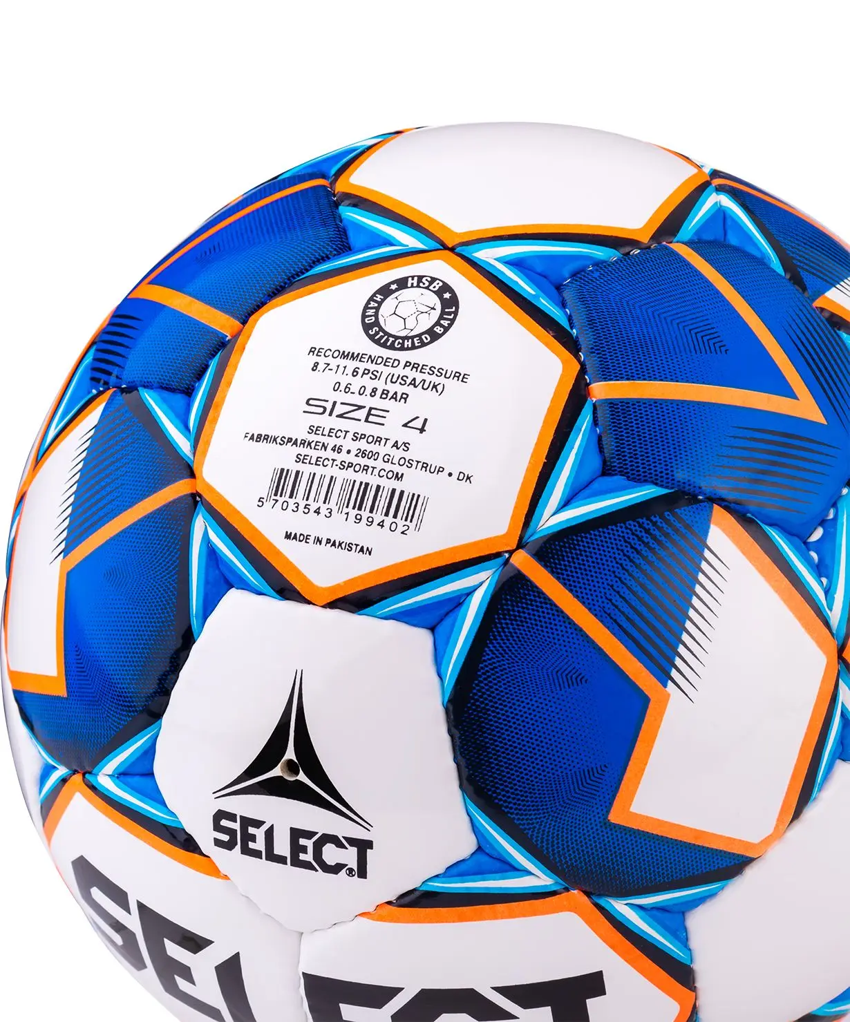 Ball soccer ball nose Diamond IMS 810015 No. 4 White/Blue/Orange | Игрушки и хобби
