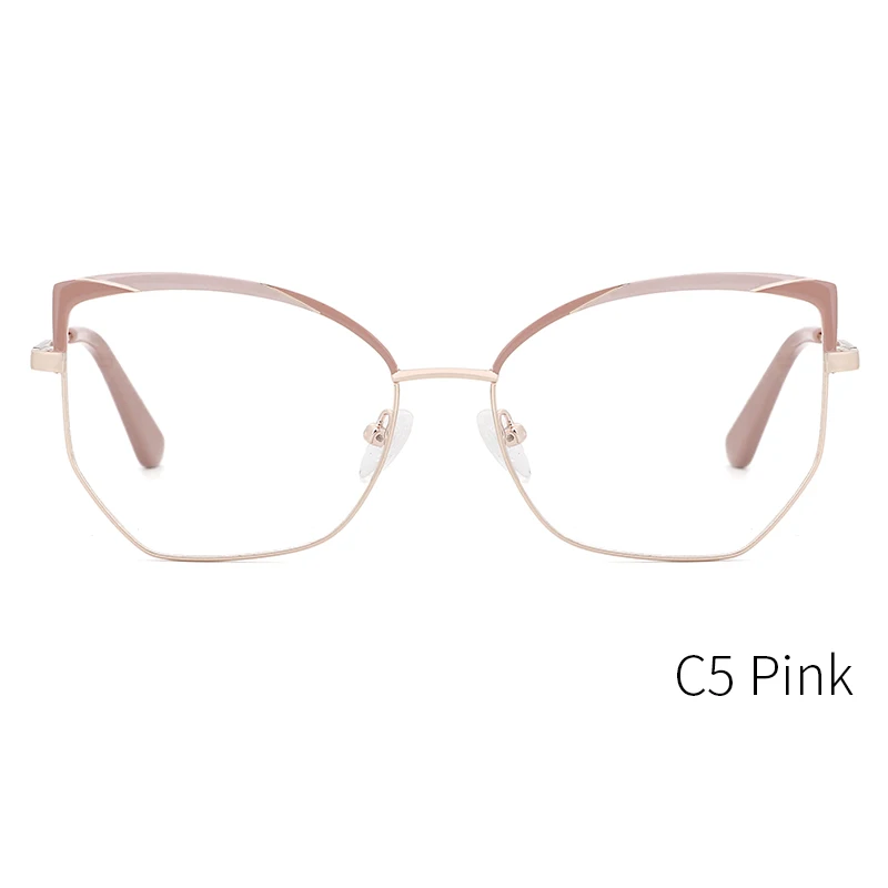 Оправа для женских оптических очков kanseven металлическая оправа кошачий глаз