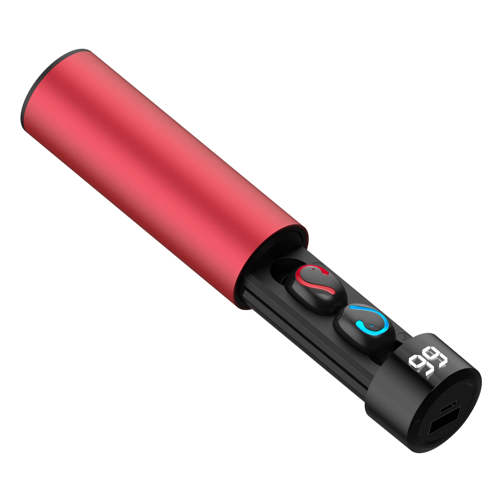 Наушники HBQ-Q67 Fire type TWS Bluetooth 5 0 с цифровым дисплеем 1500 ма/ч большая емкость 3D стерео