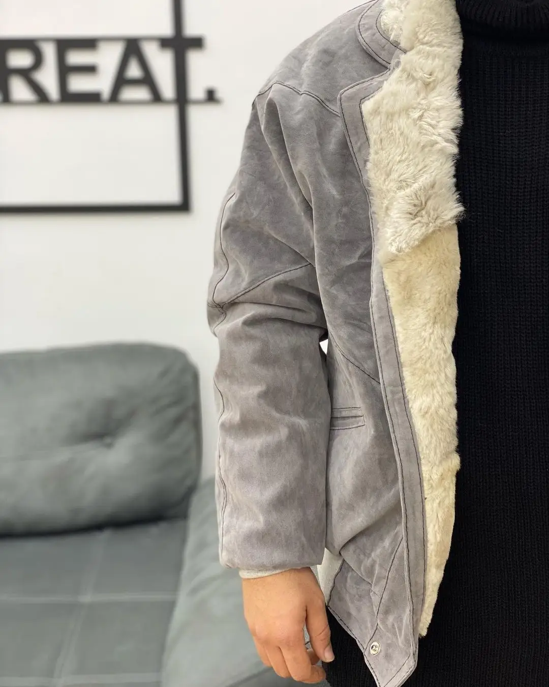 

Winter Men Jacket Clothing Thick Wool Streetwear Denim Bomber Jackets Coat Men's Outwear Plus Velvet Jacket for Men Style