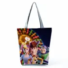 Disney История игрушек, печатных сумочка для Для женщин сумка через плечо высокого Ёмкость Эко многоразовые хозяйственная сумка пляжная сумка дропшиппинг